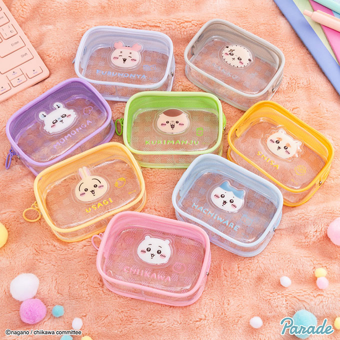 「ちいかわ ぷっくりクリアミニポーチ」入荷しました