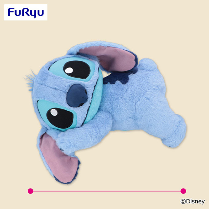 ［ディズニー スティッチ 横向きおねんね V-BIGぬいぐるみ］入荷しました