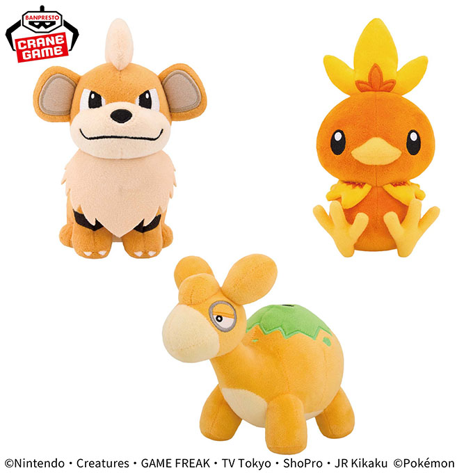 「ポケットモンスター ぬいぐるみ～ガーディ・アチャモ・ドンメル～」入荷しました